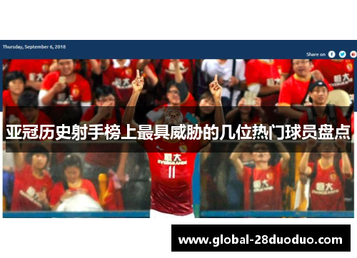 亚冠历史射手榜上最具威胁的几位热门球员盘点