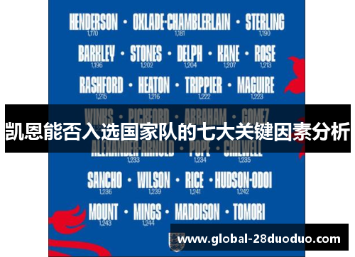 凯恩能否入选国家队的七大关键因素分析