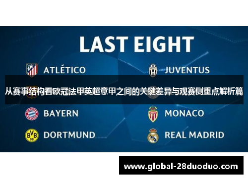 从赛事结构看欧冠法甲英超意甲之间的关键差异与观赛侧重点解析篇